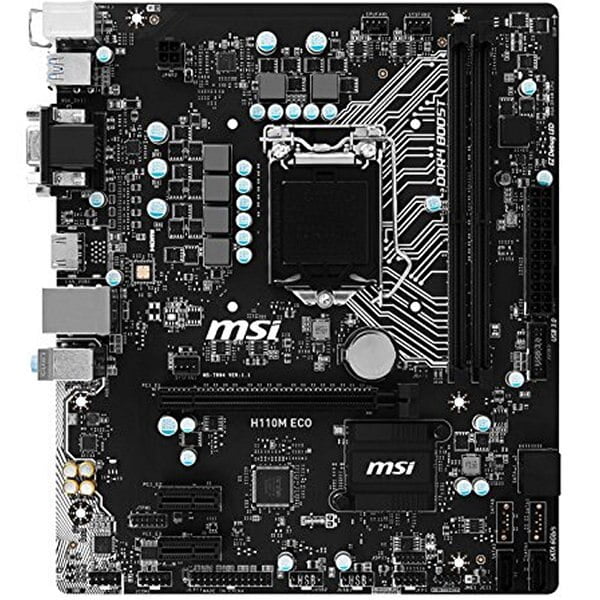 MSi H110M ECO Motherboard, 6th, 7th Gen Supported